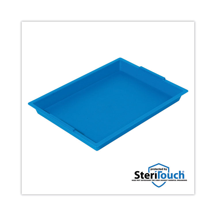 Deflecto Little Artist Antimicrobial Finger Paint Tray, 16 x 1.8 x 12, Blue (DEF39507BLU) Each