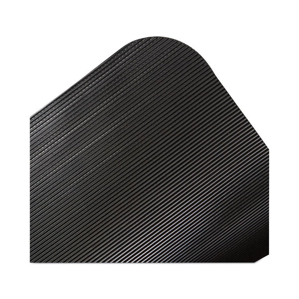 ES Robbins® Floor+Mate, For Hard Floor to Medium Pile Carpet up to 0.75", 46 x 48, Black (ESR121542)