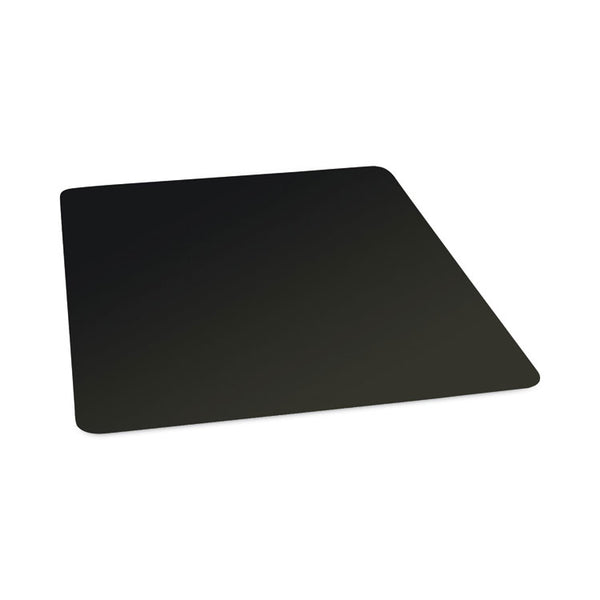 ES Robbins® Floor+Mate, For Hard Floor to Medium Pile Carpet up to 0.75", 46 x 48, Black (ESR121542)