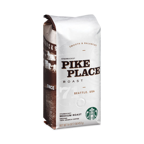 Starbucks® Coffee, Pike Place, 1 lb Bag, 6/Carton (SBK11018186CT)