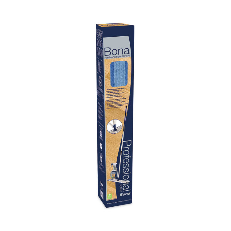 Bona® Hardwood Floor Care Kit, 18" Wide Microfiber Head, 72" Silver/Blue Aluminum Handle (BNAWM710013399)