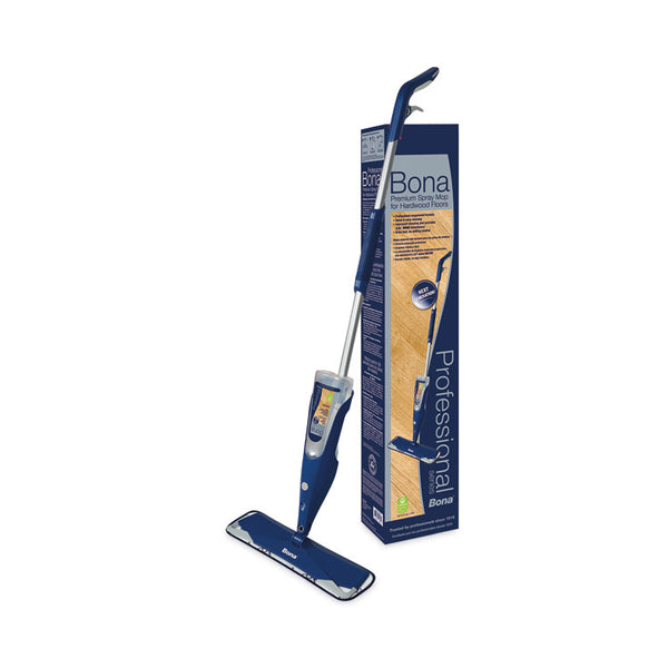 Bona® Hardwood Floor Mop, 15" Wide Microfiber Head, 52" Blue Plastic/Steel Handle (BNAWM710013408)