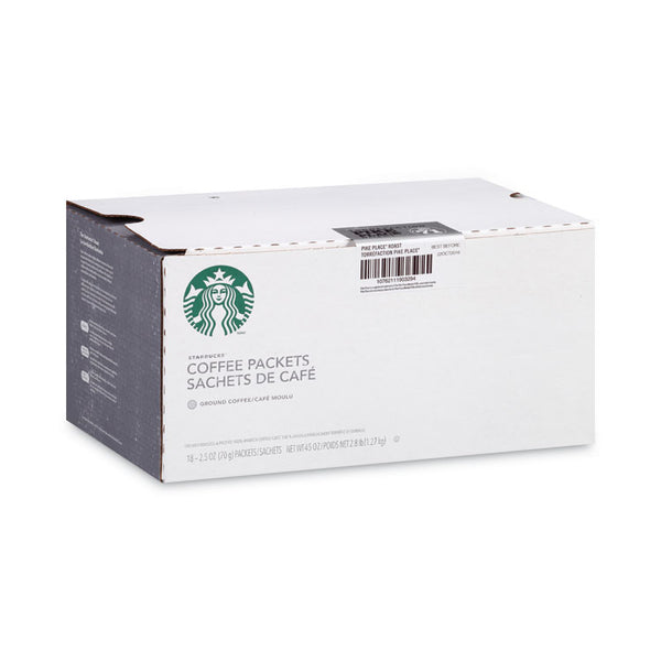 Starbucks® Coffee, Pike Place, 2.5oz, 18/Box (SBK11018197)