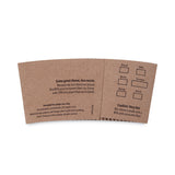 Starbucks® Cup Sleeves, Fits 12, 16, 20 oz Hot Cups, Kraft, 1,380/Carton (SBK11020575) Case of 1380