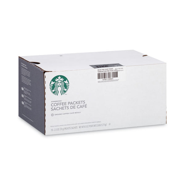 Starbucks® Coffee, Pike Place Decaf, 2 1/2 oz Packet, 18/Box (SBK11023061)