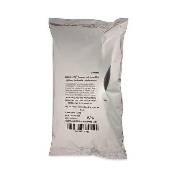 Starbucks® Gourmet Hot Cocoa Mix, 2 lb, Bag, 6/Carton (SBK11071232)