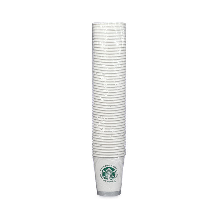 Starbucks® Hot Cups, 12 oz, White with Green Starbucks Logo, 1,000/Carton (SBK11098806)