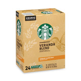 Starbucks® Veranda Blend Coffee K-Cups Pack, 24/Box (SBK011111159) Box of 24