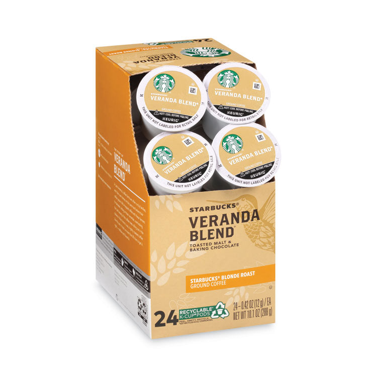Starbucks® Veranda Blend Coffee K-Cups, 24/Box, 4 Box/Carton (SBK011111159CT)