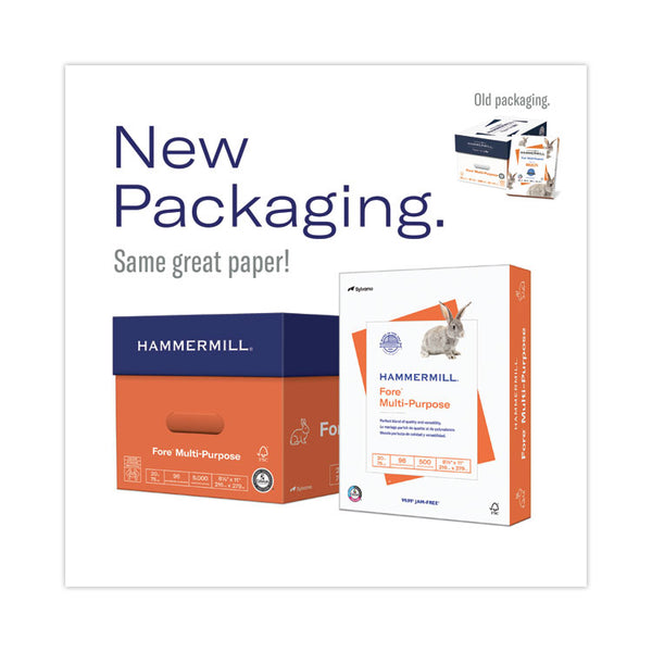 Hammermill® Fore Multipurpose Print Paper, 96 Bright, 24 lb Bond Weight, 8.5 x 11, White, 500 Sheets/Ream (HAM103283RM)