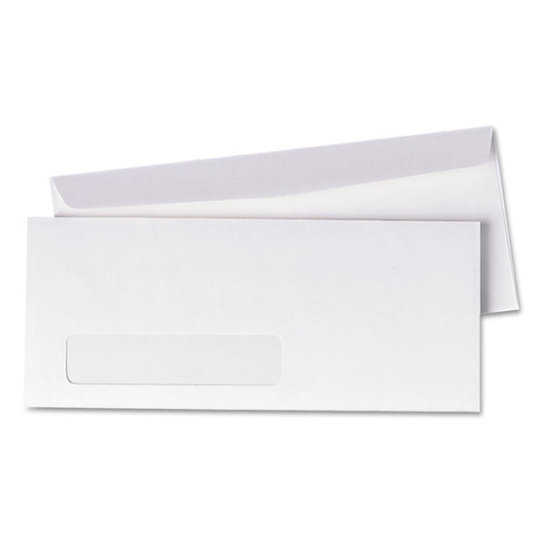 Quality Park™ Invoice-Format Address-Window Envelope, #10, Commercial Flap, Gummed Closure, 4.13 x 9.5, White, 500/Box (QUA90120) Box of 500