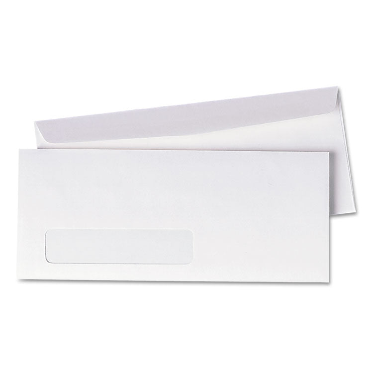Quality Park™ Invoice-Format Address-Window Envelope, #10, Commercial Flap, Gummed Closure, 4.13 x 9.5, White, 500/Box (QUA90120) Box of 500