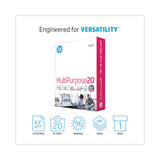 HP Papers MultiPurpose20 Paper, 96 Bright, 20 lb Bond Weight, 8.5 x 11, White, 500/Ream (HEW112000) 1 Ream