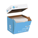 HP Papers Office20 Paper, 92 Bright, 20 lb Bond Weight, 8.5 x 11, White, 2, 500/Carton (HEW112103) 5 Reams