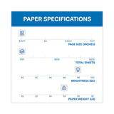 Hammermill® Premium Laser Print Paper, 98 Bright, 28 lb Bond Weight, 8.5 x 11, White, 500/Ream (HAM125534)