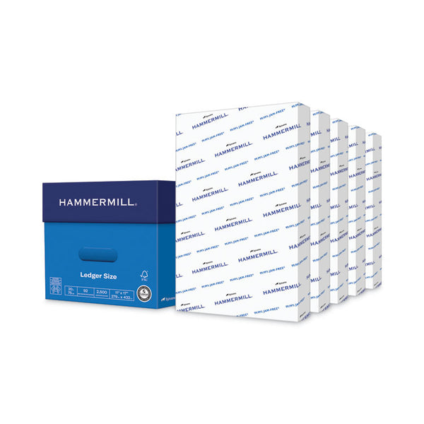 Hammermill® Copy Plus Print Paper, 92 Bright, 20 lb Bond Weight, 11 x 17, White, 500 Sheets/Ream, 5 Reams/Carton (HAM105023CT)