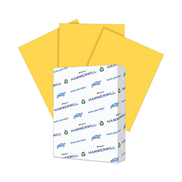 Hammermill® Colors Print Paper, 20 lb Bond Weight, 8.5 x 11, Goldenrod, 500/Ream (HAM103168)