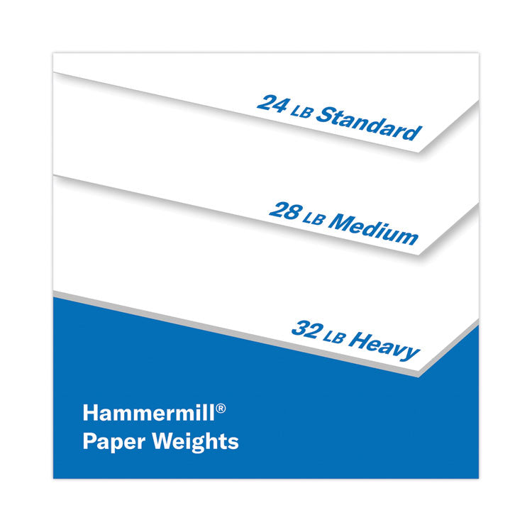 Hammermill® Premium Color Copy Print Paper, 100 Bright, 28 lb Bond Weight, 8.5 x 11, Photo White, 500 Sheets/Ream, 5 Reams/Carton (HAM102450)