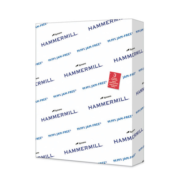 Hammermill® Copy Plus Print Paper, 92 Bright, 3-Hole, 20 lb Bond Weight, 8.5 x 11, White, 500/Ream (HAM105031)