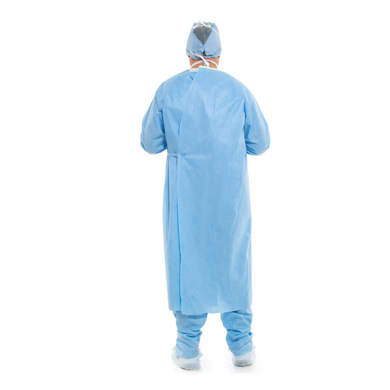 Evolution 4 Non-Reinforced Surgical Gown with Towel X-Large Blue Sterile Disposable (168683_CS) 34/CS