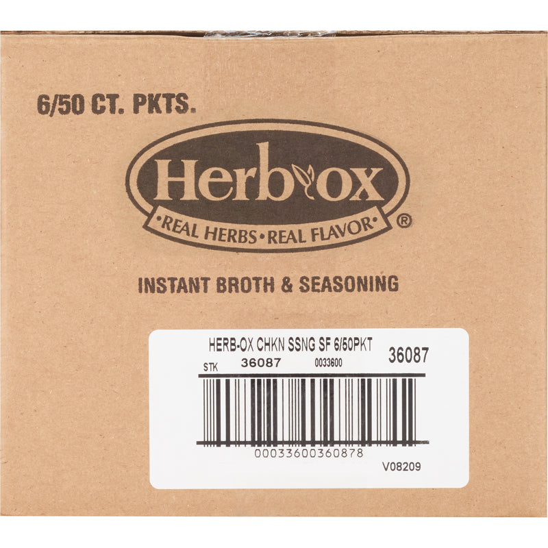 Herb-Ox® Sodium Free Instant Broth Chicken Flavor Liquid 8 oz. Individual Packet (1142006_BX) 50/BX