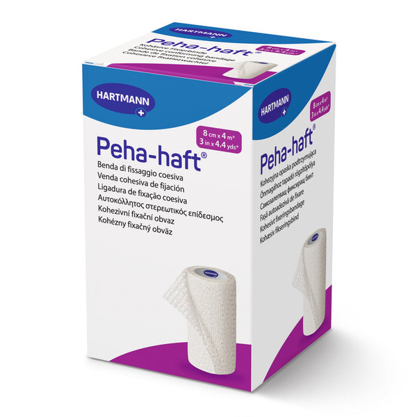 Peha-haft® Absorbent Cohesive Bandage 3 Inch X 4-1/2 Yard Self-Adherent Closure White NonSterile Standard Compression (1065375_EA) 1/EA