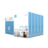 HP Papers Office20 Paper, 92 Bright, 20 lb Bond Weight, 8.5 x 11, White, 500 Sheets/Ream, 5 Reams/Carton (HEW172160) Case of 2,500