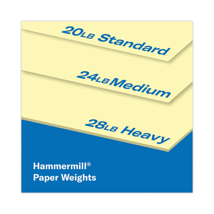 Hammermill® Colors Print Paper, 20 lb Bond Weight, 8.5 x 11, Canary, 500/Ream (HAM103341)