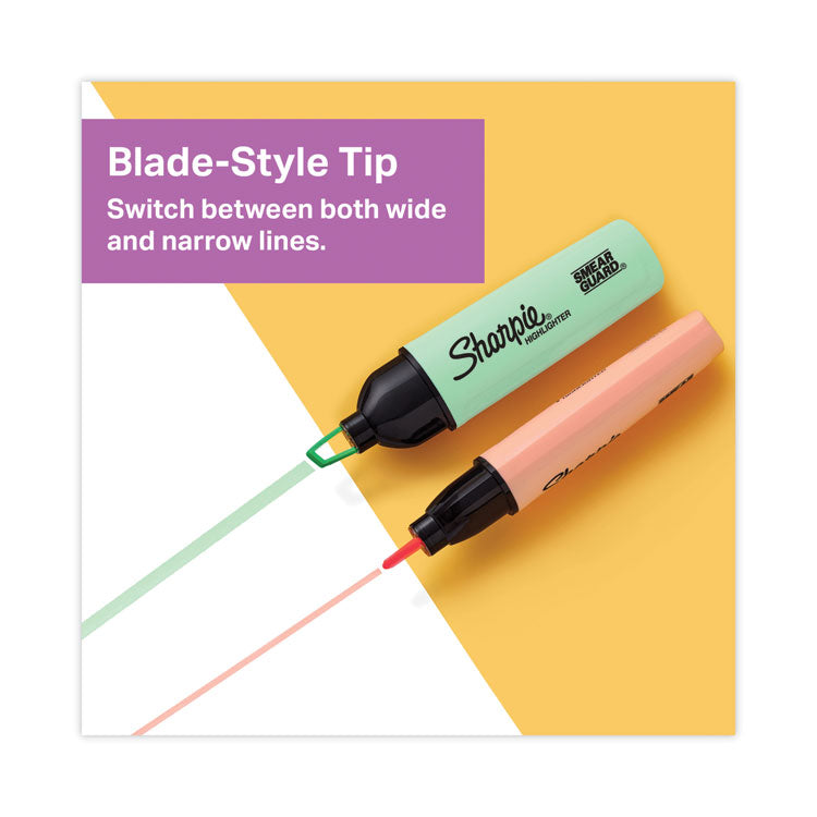 Sharpie® Clearview Tank-Style Highlighter, Assorted Ink Colors, Chisel Tip, Assorted Barrel Colors, 12/Pack (SAN2149298) Pack of 12