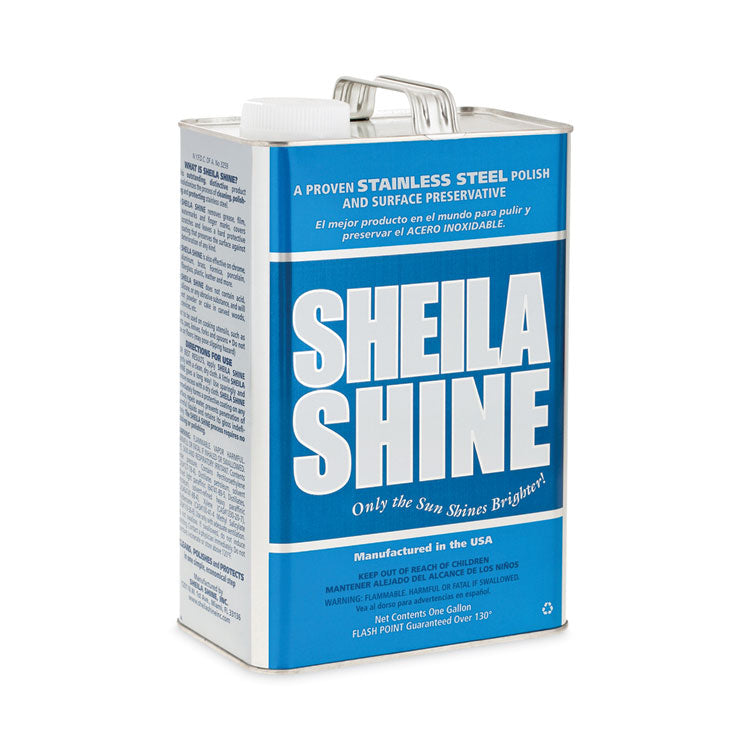 Sheila Shine Stainless Steel Cleaner and Polish, 1 gal Can, 4/Carton (SSI4CT) Case of 4