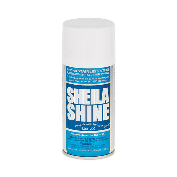 Sheila Shine Low VOC Stainless Steel Cleaner and Polish, 10 oz Spray Can (SSISSCA10EA) Each