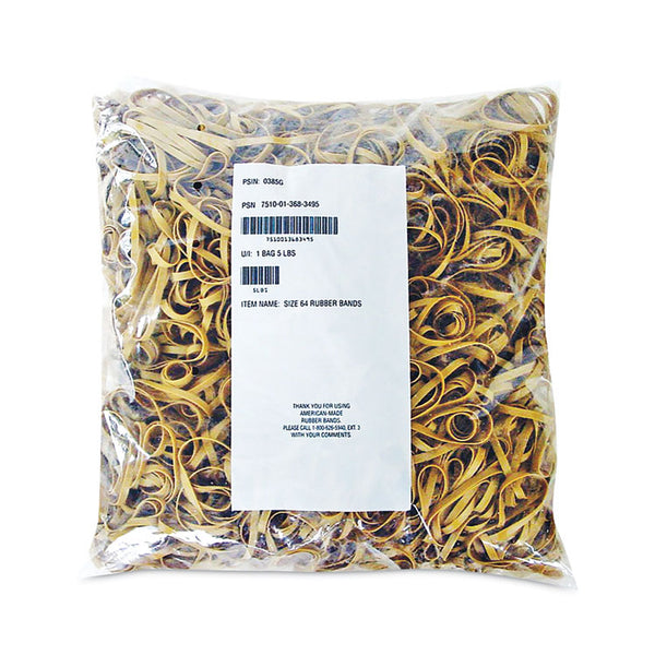 Alliance® Multi-Purpose Rubber Band, Size 64, Crepe, 2,125 Count (ALL2464306) Each