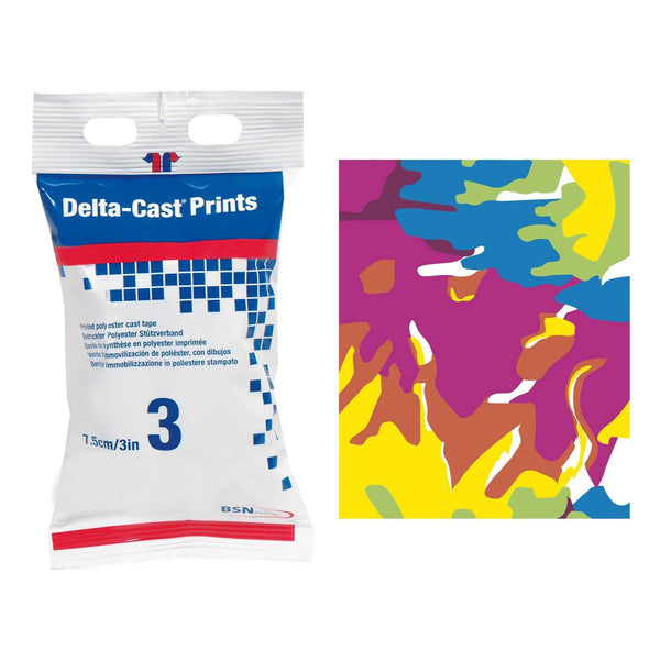 Delta-Cast® Prints Cast Tape 3 Inch X 12 Foot Polyester Pastel Print (325307_CS) 10/CS