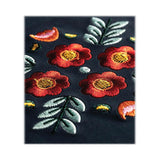 Denik Vegan-Suede Layflat Hardbound Journal, Evelyn's Floral Bouquet, College Rule, Dark Blue/Multicolor Cover, (72) 8 x 5.5 Sheets (DNKAHBC550L) Each