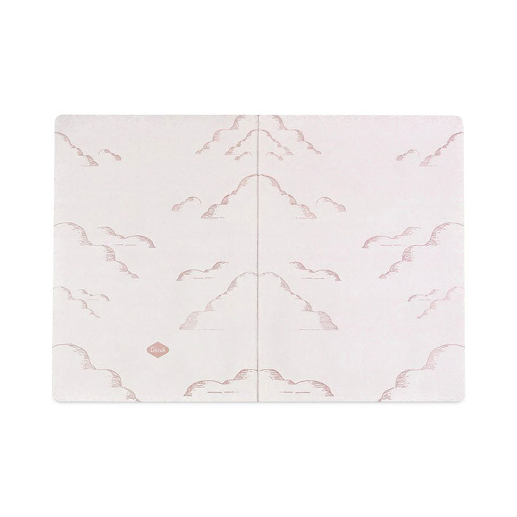 Denik Embossed Canvas Layflat Hardbound Journal, Gold Rise/Shine Artwork, Dotted Rule, Rose-Brown/Cream Cover, (64) 7 x 5 Sheets (DNKCET569D) Each
