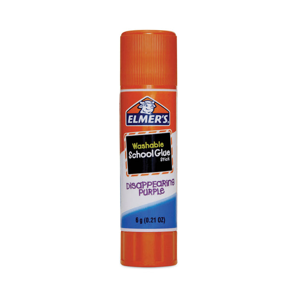 Elmer's® Disappearing Purple School Glue Stick, 0.21 oz, Dries Clear, 12/Pack (EPIE1559) Pack of 12