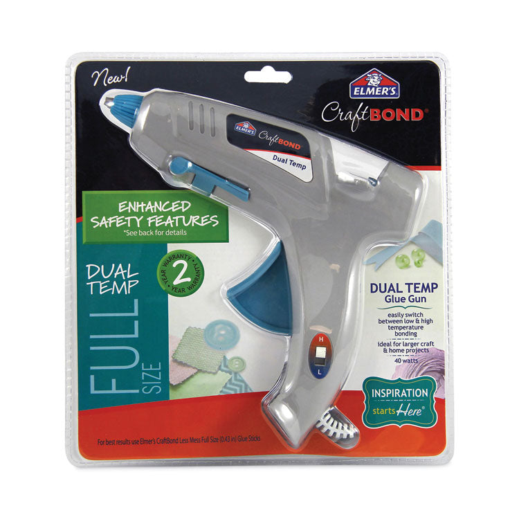 Elmer's® CraftBond Glue Gun, 40 W, Blue/Gray (EPIE6050) Each