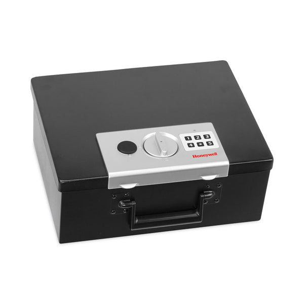 Honeywell Steel Fireproof Safe with Keypad Lock, 12.7 x 10.4 x 5.5, 0.27 cu ft, Black (HWL6108) Each