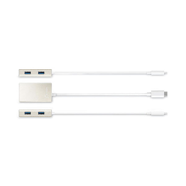 j5create® USB-C Hub, 4 Ports, Silver (JCRJCH343US) Each