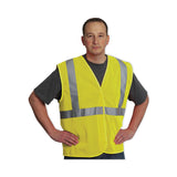 PIP ANSI Class 2 Hook and Loop Safety Vest, 2X-Large, Hi-Viz Lime Yellow (PID302MVGLY2X) Each