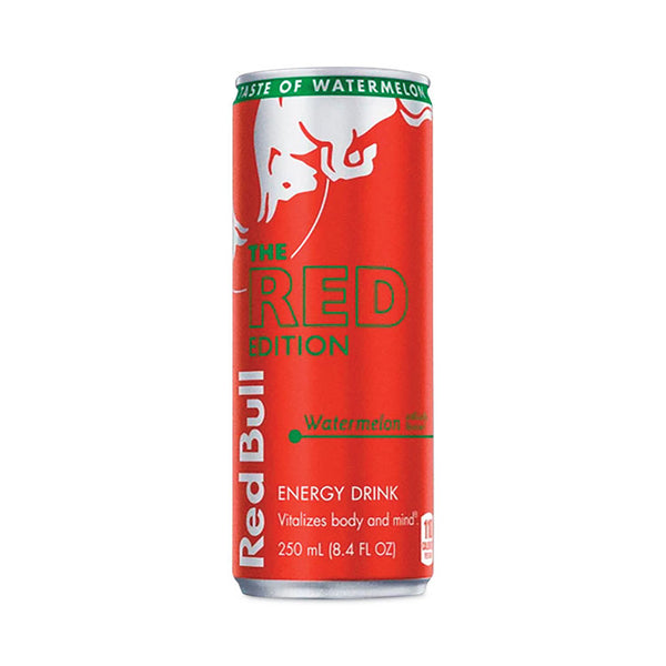 Red Bull® The Red Edition Energy Drink, Watermelon, 8.4 oz Can, 24/Carton (RDBRBD45448)