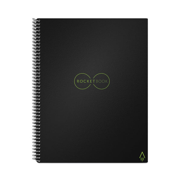 Rocketbook Core Smart Notebook, Medium/College Rule, Black Cover, (16) 11 x 8.5 Sheets (RKBEVR2LRCA) Each