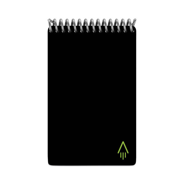 Rocketbook Mini Notepad, Black Cover, Dot Grid Rule, 3 x 5.5, White, 24 Sheets (RKBEVRMR)