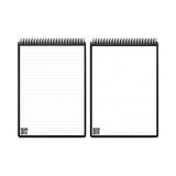 Rocketbook Flip Smart Notepad, Teal Cover, Lined/Dot Grid Rule, 8.5 x 11, White, 16 Sheets (RKBFLPLRCCCE) Each