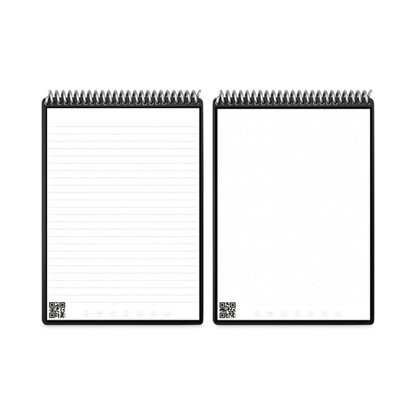 Rocketbook Flip Smart Notepad, Teal Cover, Lined/Dot Grid Rule, 8.5 x 11, White, 16 Sheets (RKBFLPLRCCCE)