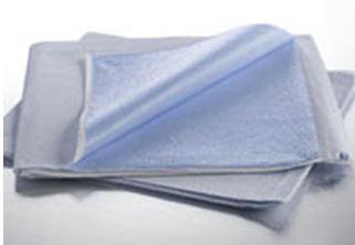 Graham Medical® Stretcher Sheet Flat 40 W X 90 L Inch Blue / White Tissue / Poly Disposable (95765_CS) 50/CS