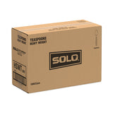 SOLO® Impress Heavyweight Full-Length Polystyrene Cutlery, Teaspoon, White, 1,000/Carton (SCCHSWT0007)