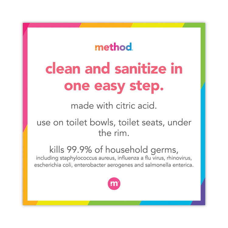 Method® Antibacterial Toilet Cleaner, Spearmint, 24 oz Bottle, 6/Carton (MTH01221CT) Case of 6