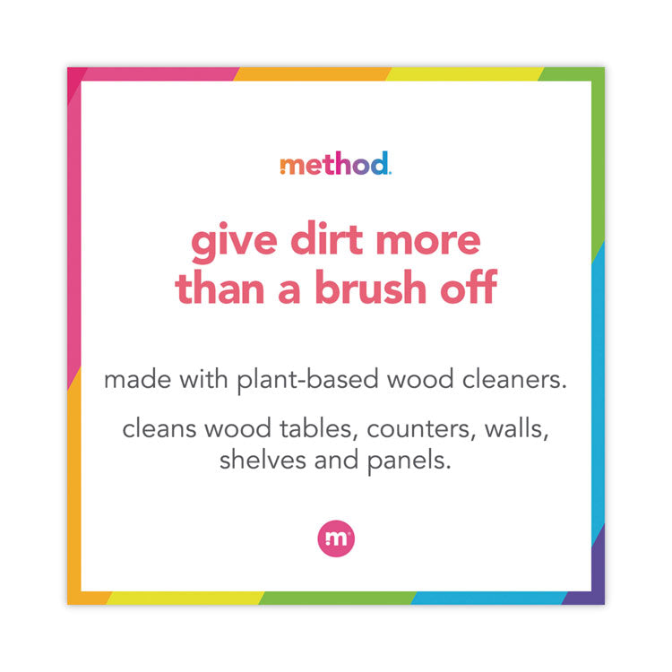 Method® Daily Wood Cleaner, 28 oz Spray Bottle, 8/Carton (MTH01182CT) Case of 8