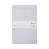 Noted by Post-it® Brand Adhesive Daily Planner Sticky-Note Pads, Daily Planner Format, 4.9" x 7.7", Gray, 100 Sheets/Pad (MMM58GRY)